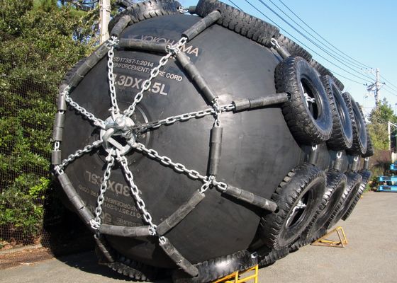 คุณภาพ 0.7*1.5~1.0*1.5 ยาง STS STD 50KP Milky White Ship สีเทาทนทาน Marine Fenders โรงงาน