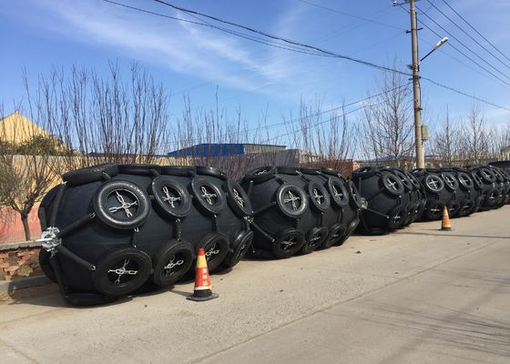 คุณภาพ 0.7*1.5~1.0*1.5 ยาง STS STD 50KP Milky White Ship สีเทาทนทาน Marine Fenders โรงงาน