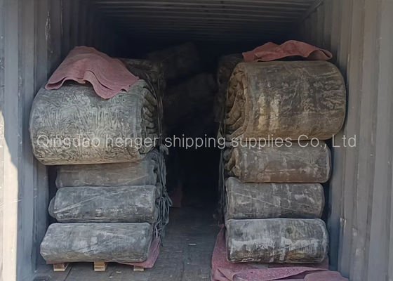 คุณภาพ ใบรับรอง BV ถุงลมนิรภัยทางทะเลแบบเป่าลม 1.5X24M สำหรับการเปิดตัวเรือ โรงงาน