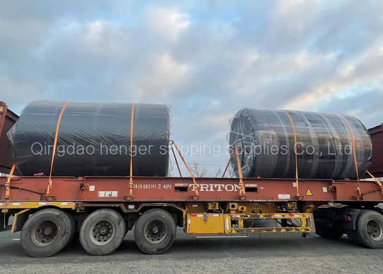 คุณภาพ High Density Foam Inside Dock Suspension Foam Filled Fender น้ำหนักเบา 2.5*4.1m โรงงาน