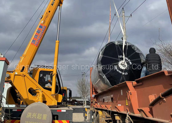 คุณภาพ High Density Foam Inside Dock Suspension Foam Filled Fender น้ำหนักเบา 2.5*4.1m โรงงาน