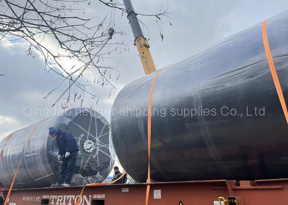 คุณภาพ High Density Foam Inside Dock Suspension Foam Filled Fender น้ำหนักเบา 2.5*4.1m โรงงาน