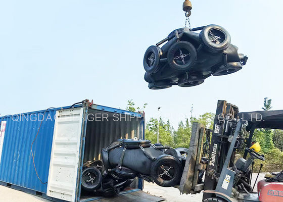 คุณภาพ สีดํา เรือ น้ํามันยาง Fender ISO17357 รับรอง 80Kpa โรงงาน