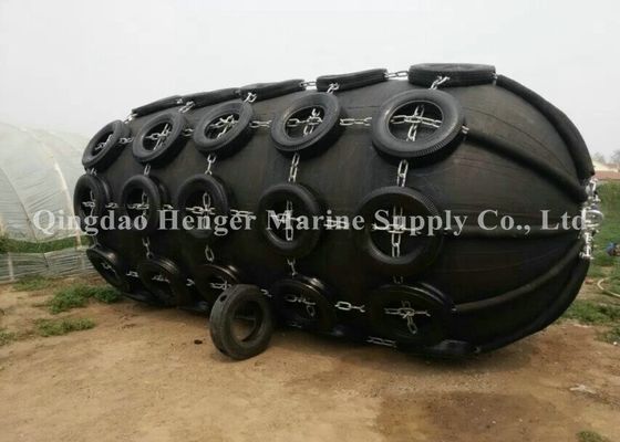 คุณภาพ สมรรถนะการทุ่นลอยตัวที่ดีเยี่ยม Pneumatic Marine Rubber Barge Fender แบบลอยตัว โรงงาน