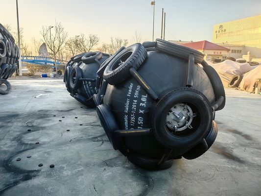 คุณภาพ ความดันภายใน 50/80Kpa เครื่องปนูเมติกเรือ Fenders ความดันเริ่มต้น 50Kpa การปรับ 60% โรงงาน