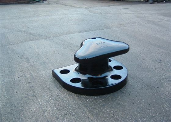 คุณภาพ เหล็กหล่อ Marine Mooring Bollard Tee Head Dock Bollard พร้อม Anchors โรงงาน