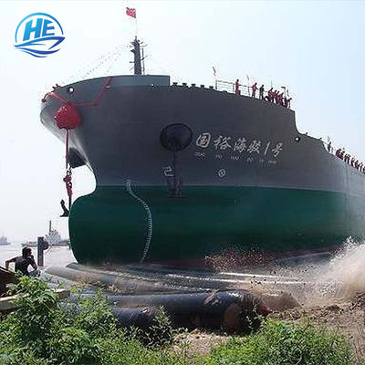 คุณภาพ Dia 1.5m L20m เรือเปิดตัวถุงลมนิรภัย Rubber Marine Salvage Airbag โรงงาน