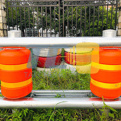 คุณภาพ 0.35m เส้นผ่านศูนย์กลางถนน Guardrail EVA Safety Roller Barrier Protection Car โรงงาน