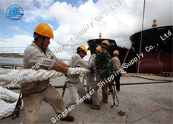 คุณภาพ เชือกไนล่อนถักแบบม้วน MTR สีขาว 8 เกลียวเชือกผูกเรือความแข็งแรงสูงสำหรับเรือ โรงงาน