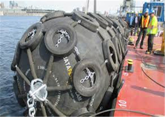 คุณภาพ 0.5x1m โซ่ยางชุบสังกะสี Pneumatic Marine Fender โรงงาน