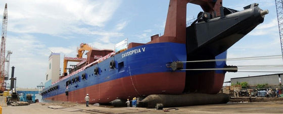 คุณภาพ Rubber Global Ship เปิดตัวถุงลมนิรภัย Marine Lifting Airbag 10 ชั้น โรงงาน