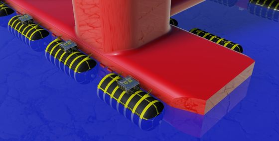 คุณภาพ เรือแรงดันต่ำเปิดตัวถุงลมนิรภัยยางลมยางทางทะเล โรงงาน