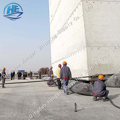 คุณภาพ D15 * L20m เรือยางถุงลมนิรภัยเรือส่งถุงลมนิรภัยยาง โรงงาน