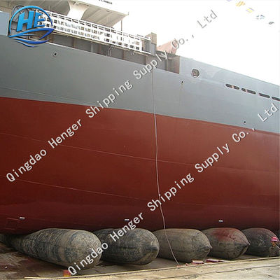 คุณภาพ 0.07~0.10mpa Ship Balloon Airbag Ship เปิดตัวบอลลูนสำหรับ Ship Dry Docking โรงงาน