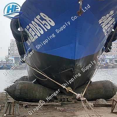 คุณภาพ 0.07~0.10mpa Ship Balloon Airbag Ship เปิดตัวบอลลูนสำหรับ Ship Dry Docking โรงงาน