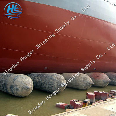 คุณภาพ 0.07~0.10mpa Ship Balloon Airbag Ship เปิดตัวบอลลูนสำหรับ Ship Dry Docking โรงงาน