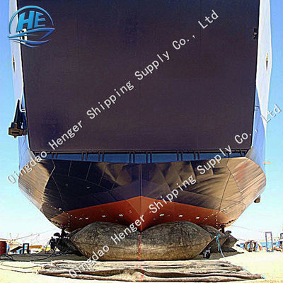 คุณภาพ 0.07~0.10mpa Ship Balloon Airbag Ship เปิดตัวบอลลูนสำหรับ Ship Dry Docking โรงงาน