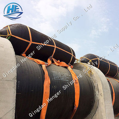 คุณภาพ 0.07~0.10mpa Ship Balloon Airbag Ship เปิดตัวบอลลูนสำหรับ Ship Dry Docking โรงงาน