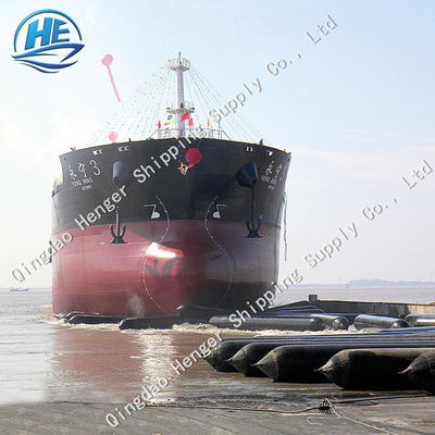 คุณภาพ 0.07~0.10mpa Ship Balloon Airbag Ship เปิดตัวบอลลูนสำหรับ Ship Dry Docking โรงงาน