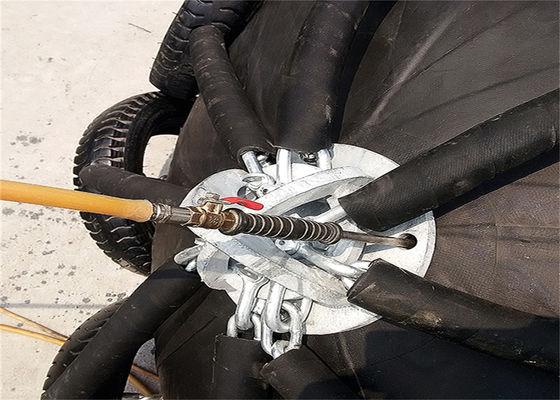 คุณภาพ Marine 1.5 * 3m ยาง Marine Pneumatic Yokohama Fender Sheath Type โรงงาน