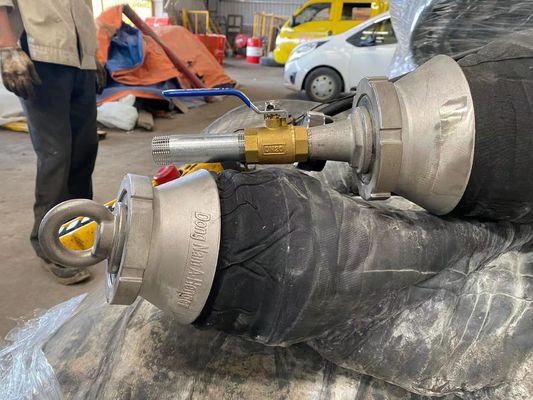 คุณภาพ เรือยางสายไฟสเปคสูงเปิดตัวถุงลมนิรภัย 4-12 ชั้น 1.8*12m โรงงาน