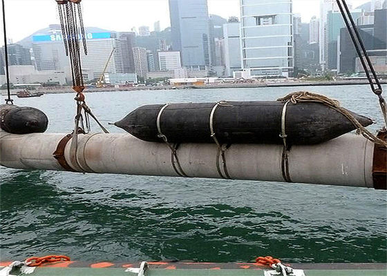 คุณภาพ ISO 14409 Certified Pneumatic Rubber Fender - Natural Rubber Marine Airbag with 80kpa Working Pressure โรงงาน